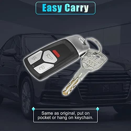 X AUTOHAUX 4 Button Replacement Smart Key Fob Cover for Audi 2017-2019 | Easy Fit & Durable thumbnail 9