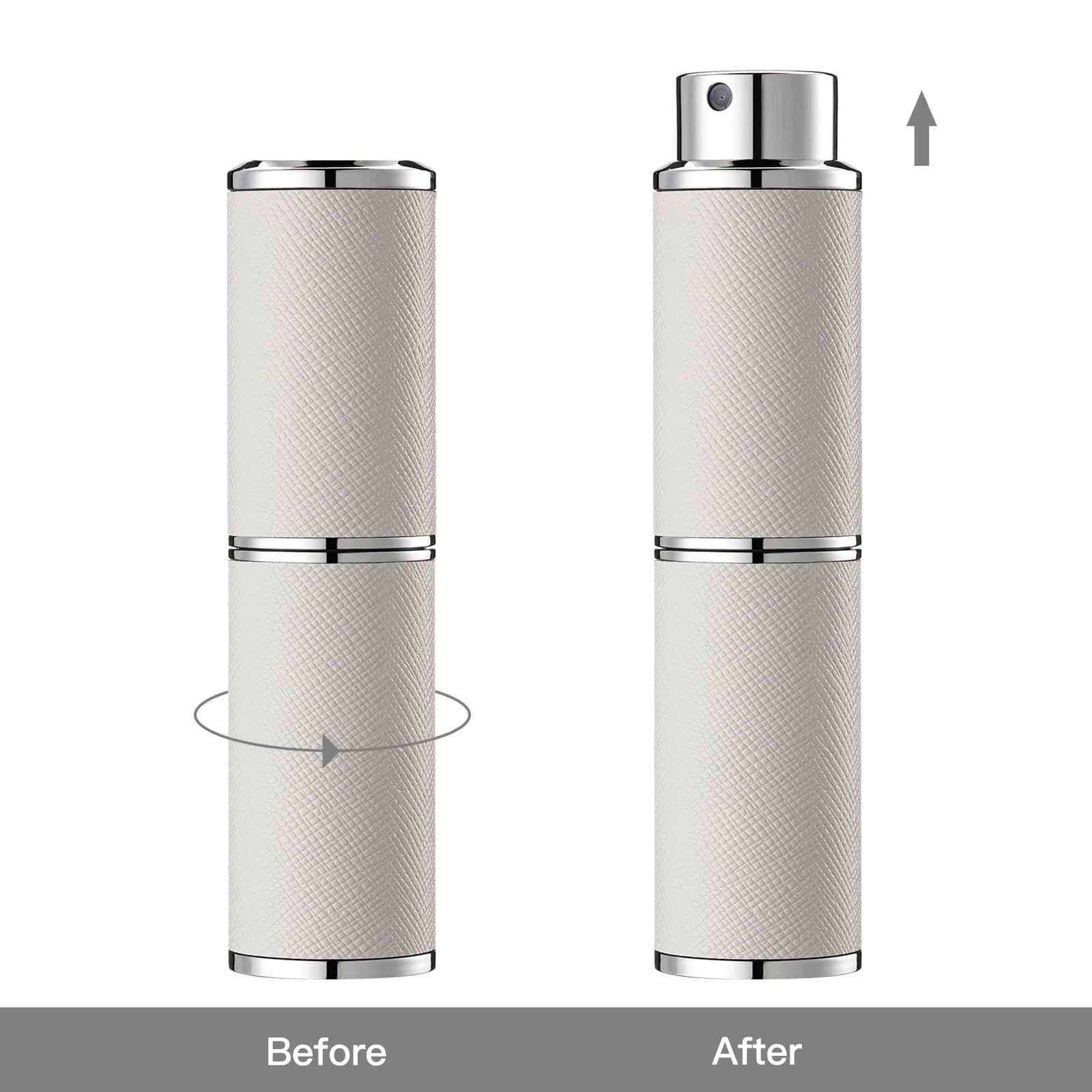 owlyee Refillable Travel Perfume Atomizer 8ml (0.27 Fl Oz) | Twist-Up Leather Spray Bottle - view 5