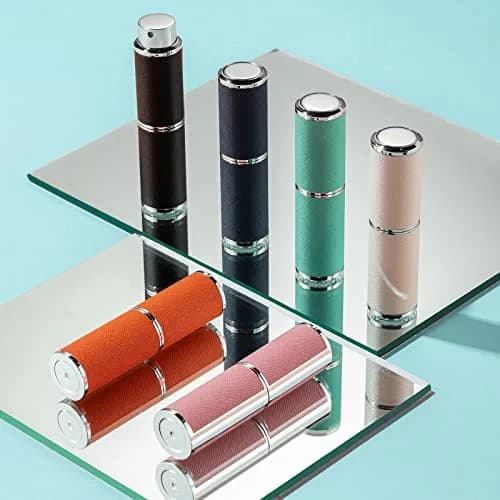 owlyee Refillable Travel Perfume Atomizer 8ml (0.27 Fl Oz) | Twist-Up Leather Spray Bottle thumbnail 3