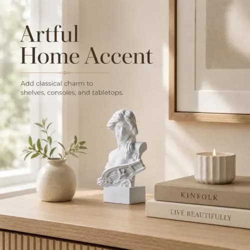 LCCCK Aphrodite Greek Mythology Bust Statue 15.75 cm (6.2 inches) | Dark Academia Aesthetic Decor thumbnail 5