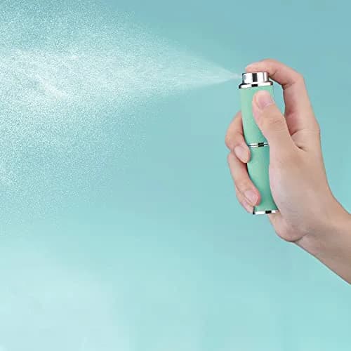 owlyee Refillable Travel Perfume Atomizer 8ml (0.27 Fl Oz) | Twist-Cap Leather Spray Bottle thumbnail 2