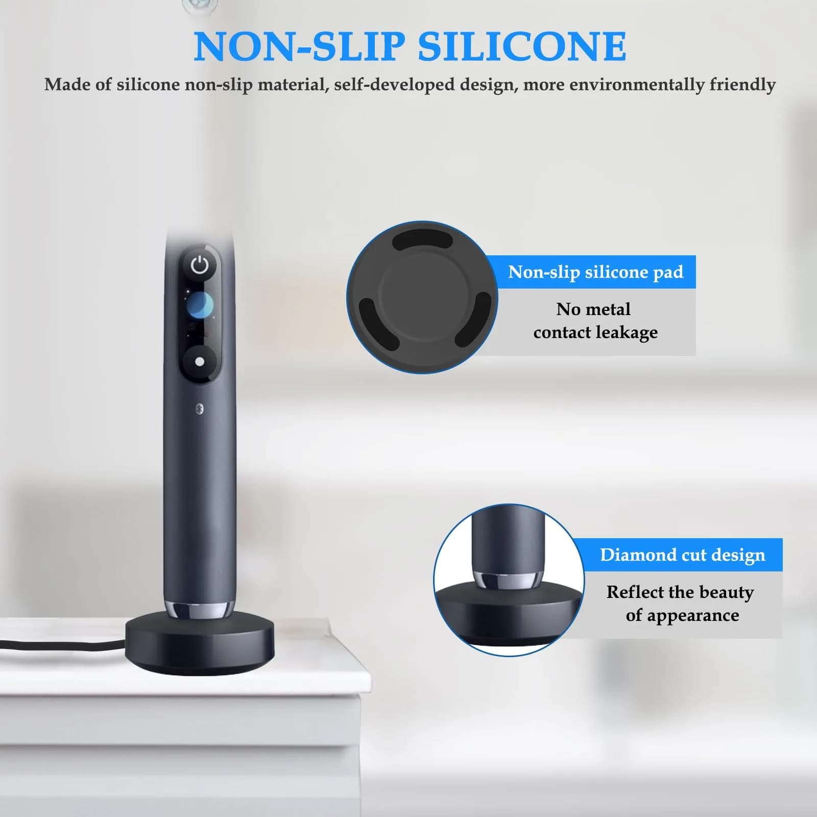 MULTIM Black Magnetic Charging Adapter for Oral-B iO Series 7 8 9 Electric Toothbrush | IPX7 Waterproof - view 5
