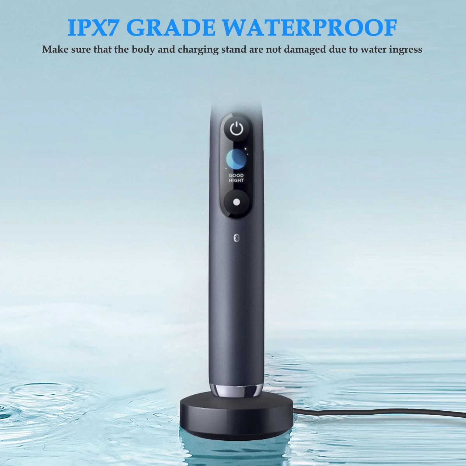 MULTIM Black Magnetic Charging Adapter for Oral-B iO Series 7 8 9 Electric Toothbrush | IPX7 Waterproof - view 3