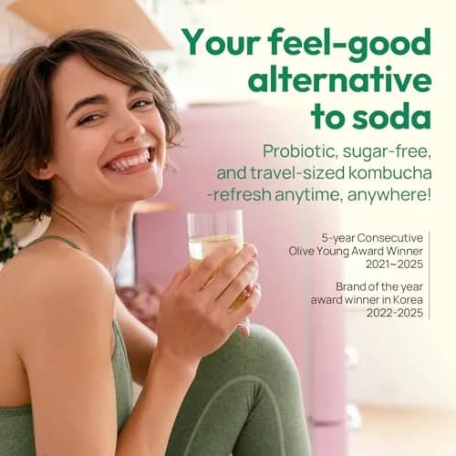 TEAZEN Pineapple Kombucha Powder | Hydration Drink Mix, Sugar Free, Live Probiotics & Prebiotics, 10 Packets, 1.76oz thumbnail 7