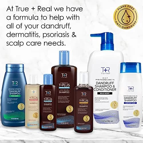 True+Real Moisturizing Dandruff Shampoo 11 fl oz | Aloe & Selenium Sulfide 1% for Flaking & Itchy Scalp thumbnail 9