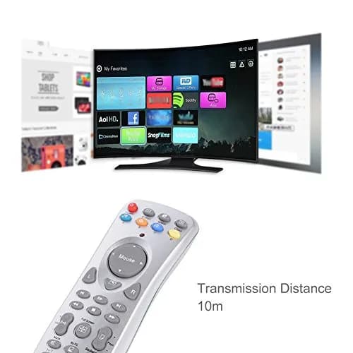 Cuifati Remote Control with Infrared Receiver | Portable USB Mouse & Keyboard, 10m Range thumbnail 2