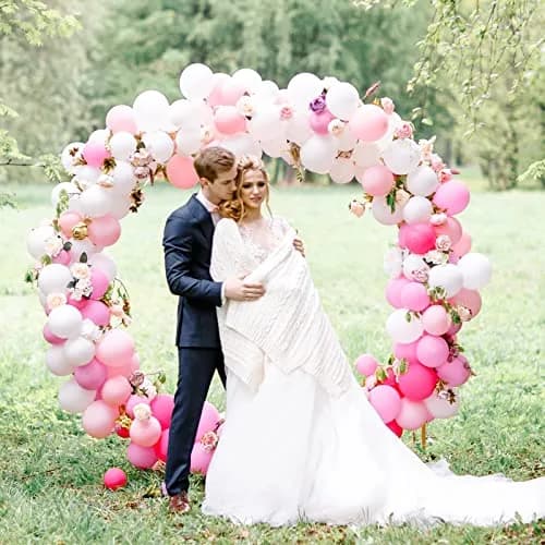 rubfac White Balloon Arch Kit 129pcs (4.5cm - 45cm) | Assorted Colors for Parties thumbnail 4