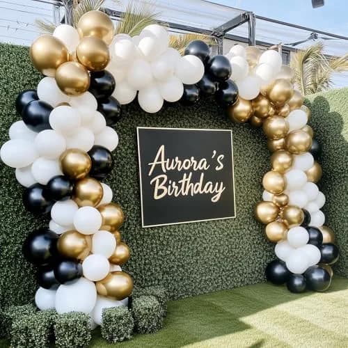 rubfac White Balloon Arch Kit 129pcs (4.5cm - 45cm) | Assorted Colors for Parties thumbnail 7