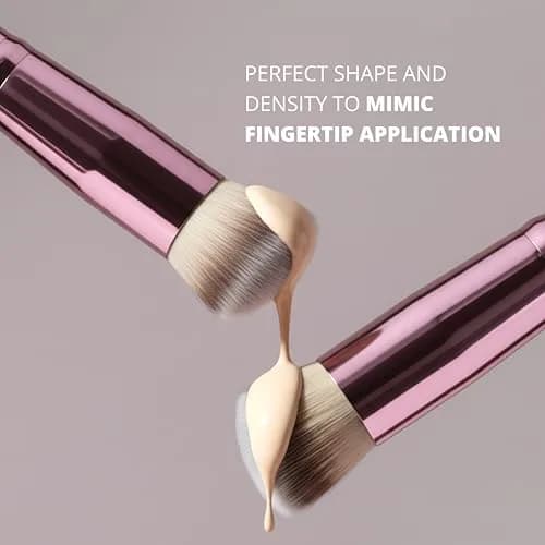 Lamora Small Angled Concealer Brush - Purple | Synthetic Bristles, Copper Ferrule, Wood Handle thumbnail 9