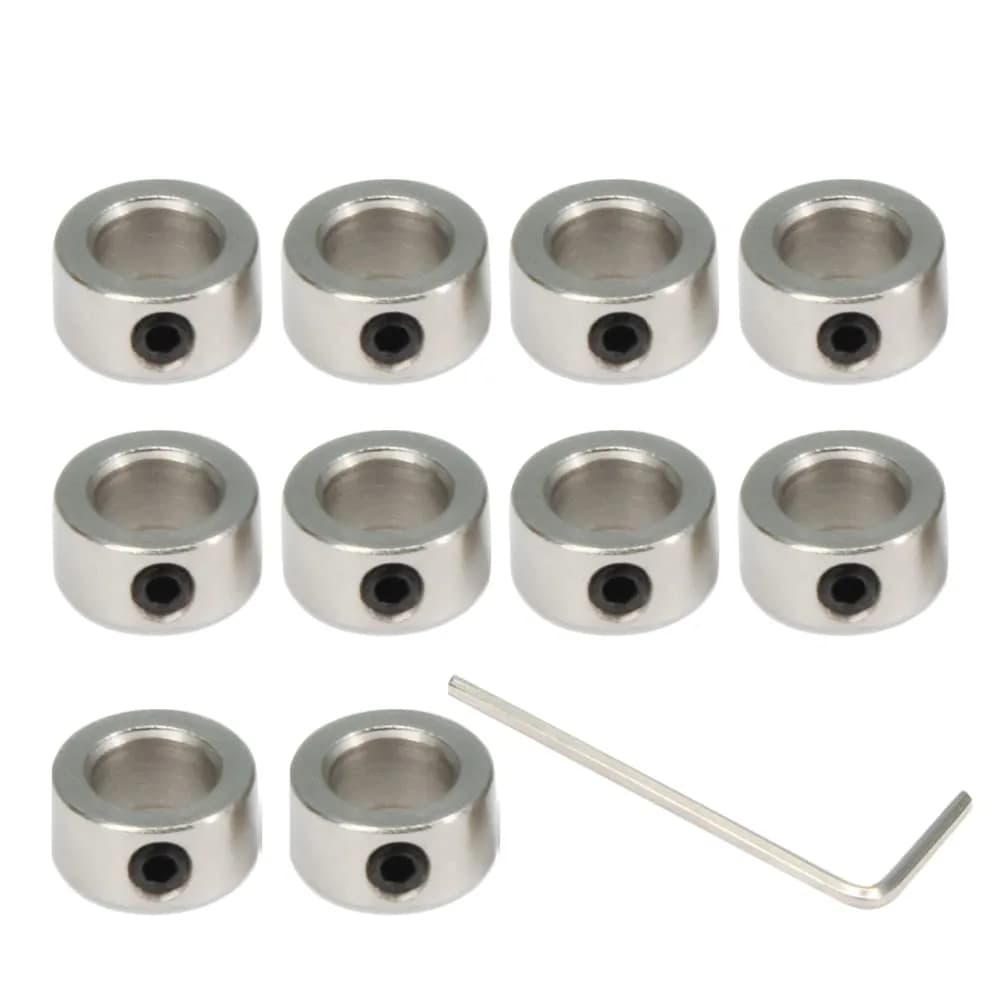 Befenybay 8mm Shaft Lock Collar T8 Lead Screw Accessory | Precision Fit for CNC & 3D Printers — 6mm-Silver