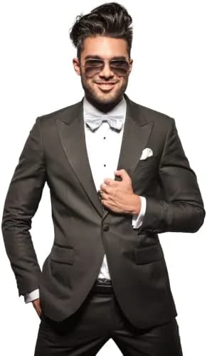 Alex Palaus Collection White Bow Tie | Pre Tied, Adjustable, Satin Finish (One Size, Unisex) thumbnail 3