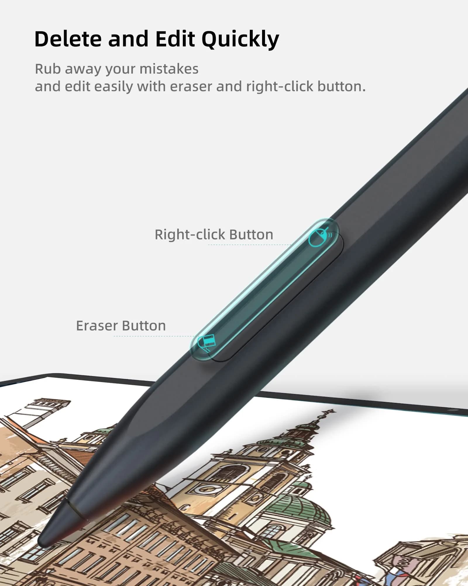 Metapen M1 Stylus Pen for Microsoft Surface | 1024 Pressure Levels, 75-Day Battery Life - view 5