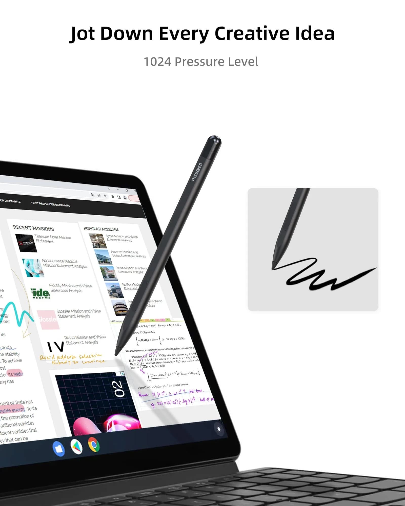Metapen M1 Stylus Pen for Microsoft Surface | 1024 Pressure Levels, 75-Day Battery Life - view 8