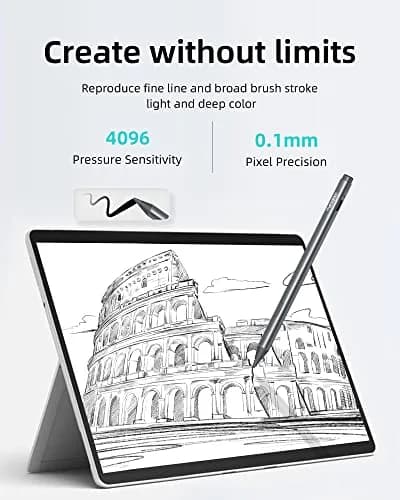 Metapen Stylus Pen M2 for Surface | 4096 Pressure Levels, Eraser End, USB-C Charging thumbnail 6