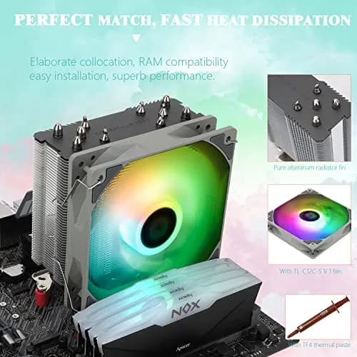 Thermalright Assassin King 120 SE ARGB CPU Air Cooler | 120mm PWM Fan, 5 Heatpipes, LGA1700/AM5 Compatible thumbnail 6