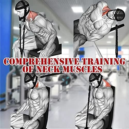 J Bryant Neck Harness Head Weight Lifting, Large | Adjustable for Neck & Shoulder Strength thumbnail 5