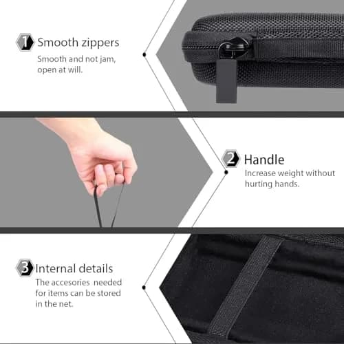 co2CREA Hard Case for Samsung T7 Shield T9 Portable SSD Black | Shockproof Dustproof Water-Resistant thumbnail 5