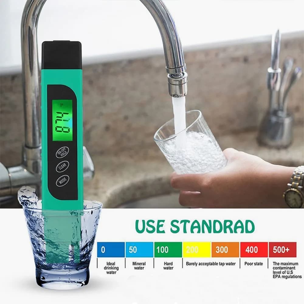 Lxuemlu TDS Meter Digital Water Tester Green | Measures Purity in ppm & Temperature - view 4