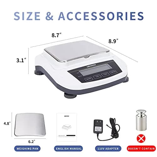 LACHOI Lab Scale 0.01gx2000g | Precision Analytical Balance with 0.01g Accuracy thumbnail 2