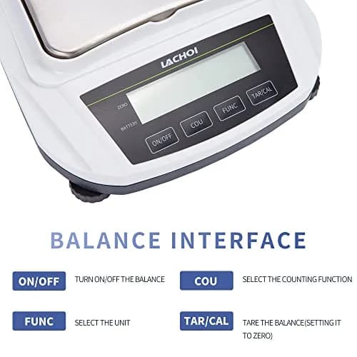 LACHOI Lab Scale 0.01gx2000g | Precision Analytical Balance with 0.01g Accuracy thumbnail 3