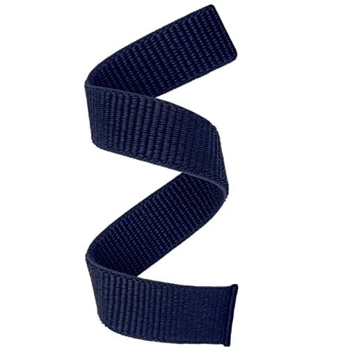 Abanen Woven Nylon Watch Band for Garmin Fenix 8/epix Pro/Fenix 7/6/5 47mm, 22mm Dark Blue Sport Wristband Strap for Instinct 3 45mm | Breathable & Washable thumbnail 1