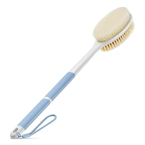 Backski Blue Back Scrubber Long Handle with Stiff & Soft Bristles | 44.5 cm (17.1 Inch) thumbnail 1