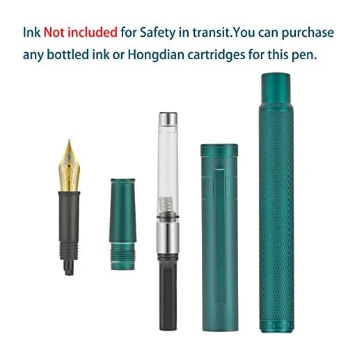 Asvine Hongdian 1851 Green Forest Fountain Pen Medium Nib 13.8cm (5.4in) | Smooth Ink Flow Writing Instrument thumbnail 5