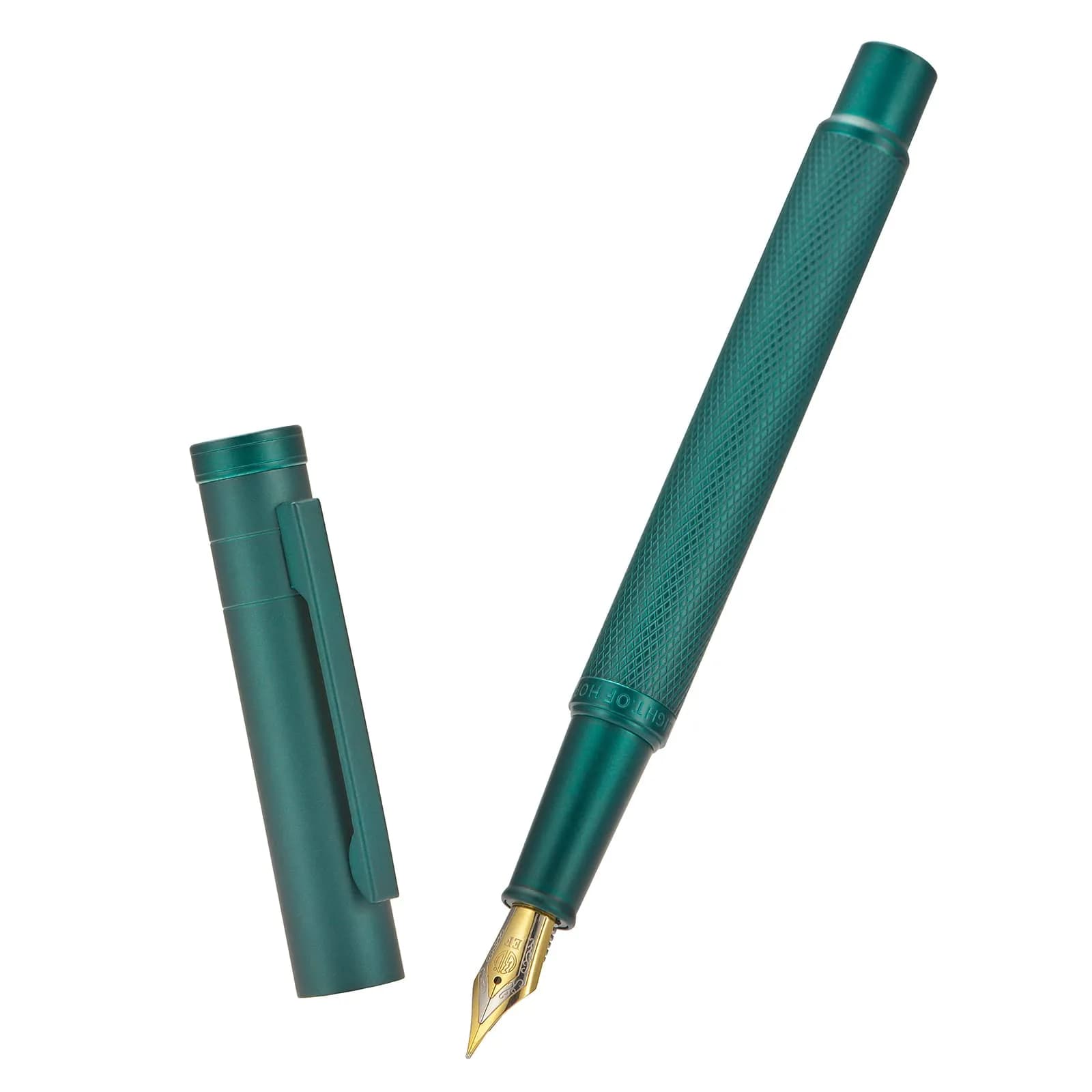Asvine Hongdian 1851 Green Forest Fountain Pen Medium Nib 13.8cm (5.4in) | Smooth Ink Flow Writing Instrument - view 7