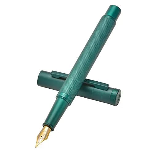 Asvine Hongdian 1851 Green Forest Fountain Pen Medium Nib 13.8cm (5.4in) | Smooth Ink Flow Writing Instrument thumbnail 3