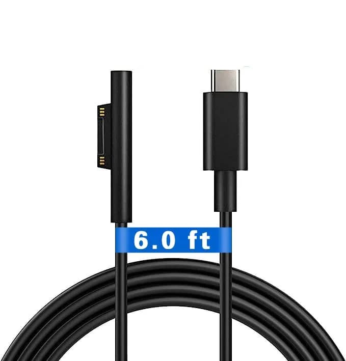FASTELECTRIC USB-C to Surface Pro Fast Charging Adapter Cable 1m (3.3ft) | Requires 15V/3A PD Charger thumbnail 2