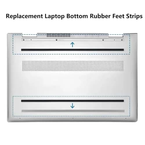 WESAPPINC Rubber Foot Strip for HP Envy x360 15-DS Series | Replacement Bottom Case Foot (Grey) thumbnail 5
