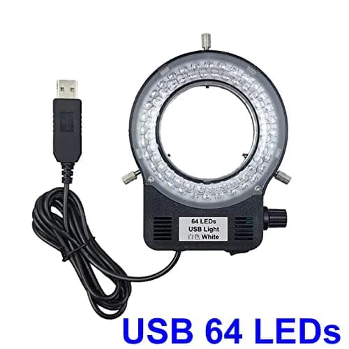 Gringoo USB LED Ring Light Illuminator for Microscopes 65mm (2.55") | Intense Shadow-Free Illumination thumbnail 2