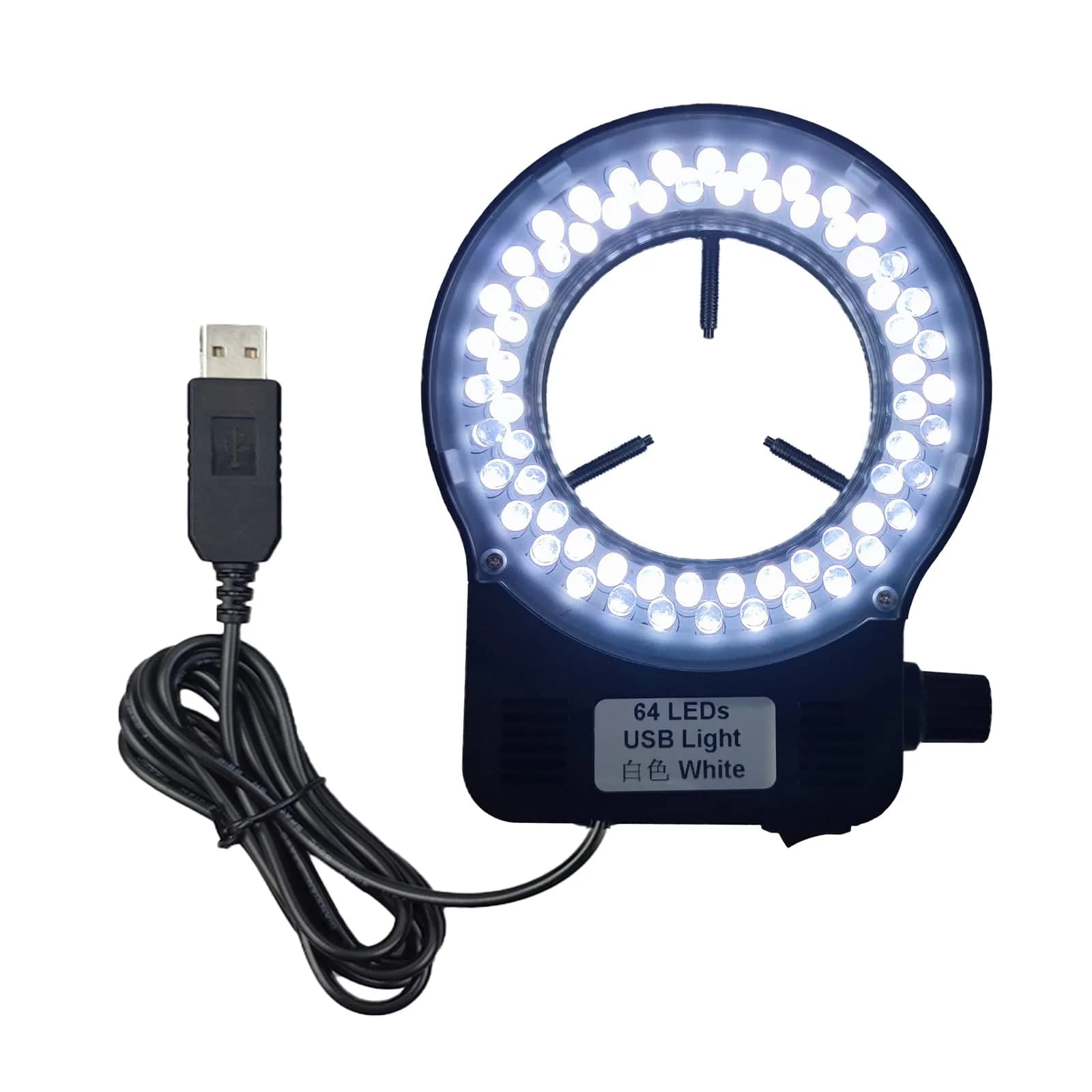 Gringoo USB LED Ring Light Illuminator for Microscopes 65mm (2.55") | Intense Shadow-Free Illumination - main product image