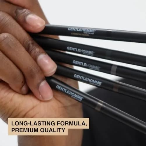 Gentlehomme Eyebrow Pencil for Men - Black - 2 Count | Waterproof, Long-Lasting, Vegan thumbnail 4
