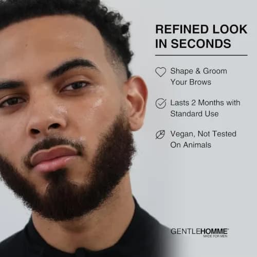 Gentlehomme Eyebrow Pencil for Men - Black - 2 Count | Waterproof, Long-Lasting, Vegan thumbnail 7
