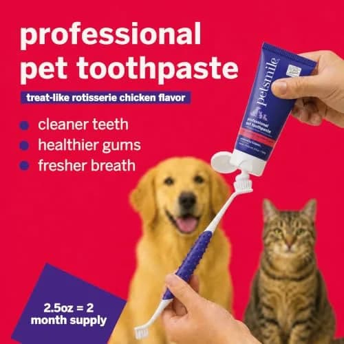 Petsmile VOHC Accepted Toothpaste Rotisserie Chicken 74g (2.5 Oz) | Vet-Approved Pet Dental Care for Dogs & Cats thumbnail 2