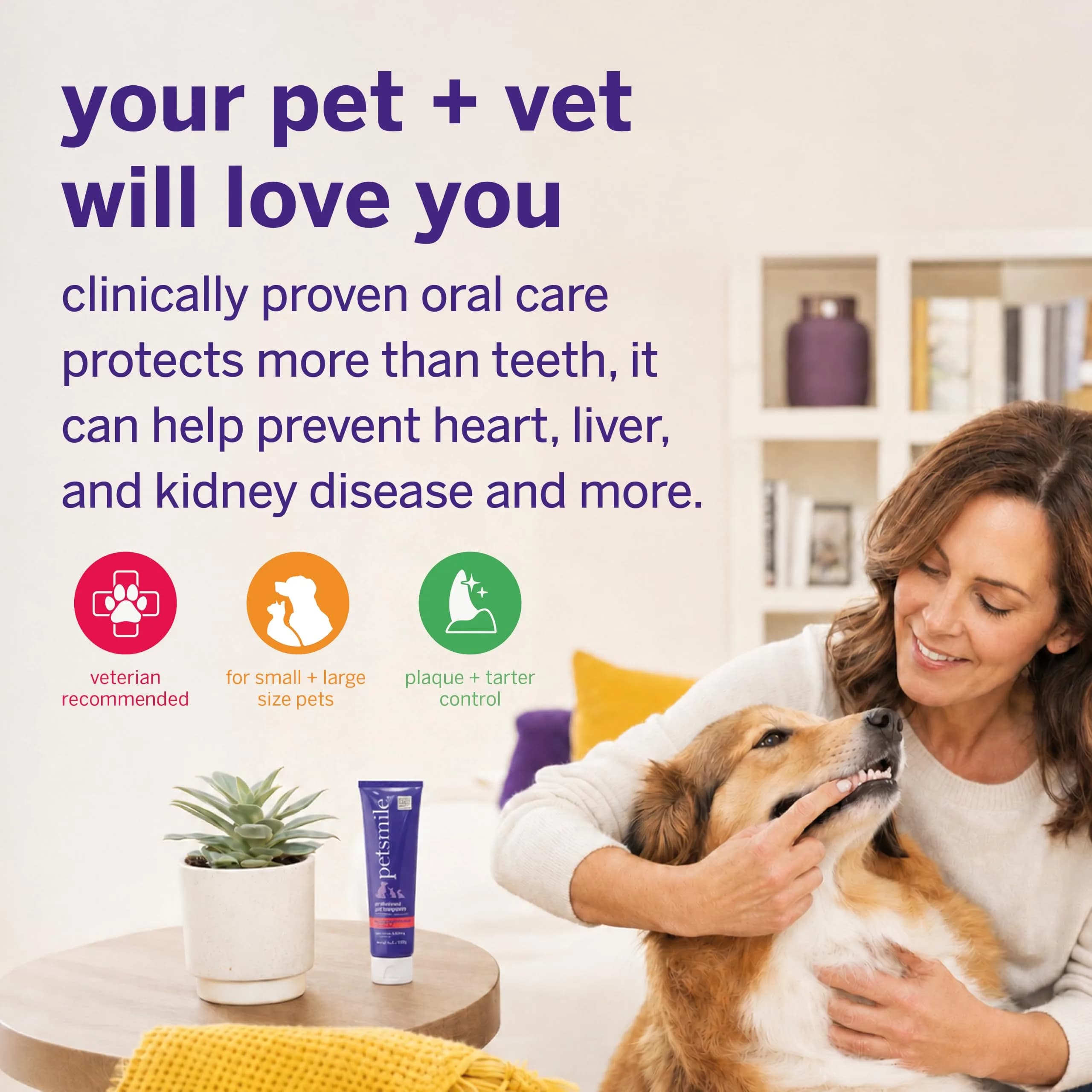Petsmile VOHC Accepted Toothpaste Rotisserie Chicken 74g (2.5 Oz) | Vet-Approved Pet Dental Care for Dogs & Cats - view 3