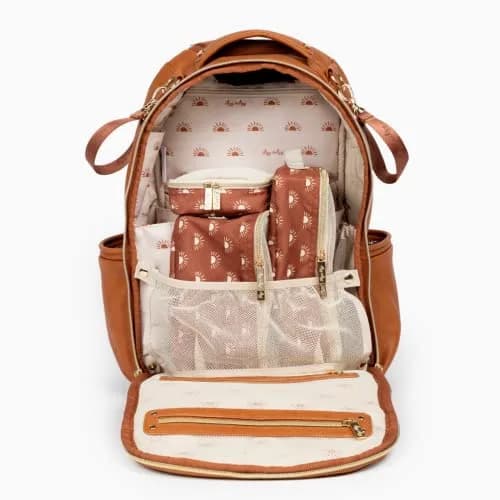 Itzy Ritzy Packing Cubes for Travel, Set of 3 Cubes (Terracotta Sunrise) | Mesh Top, Handles & Dual Zippers thumbnail 5
