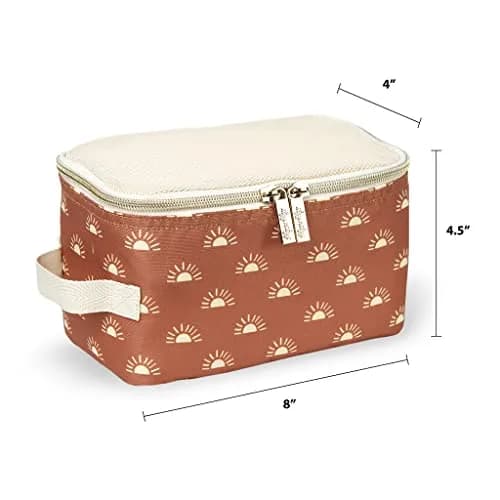 Itzy Ritzy Packing Cubes for Travel, Set of 3 Cubes (Terracotta Sunrise) | Mesh Top, Handles & Dual Zippers thumbnail 3