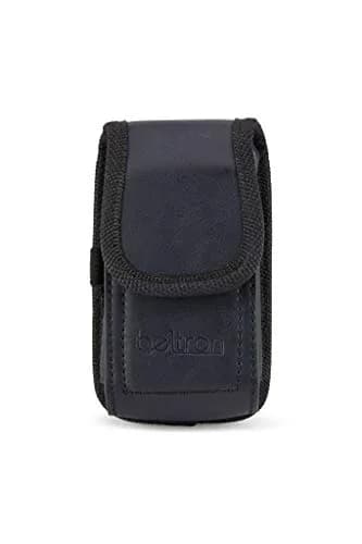 BELTRON Vertical Leather Case for CAT S22 Flip Phone/Sonim XP3 Plus, 5.8cm (2.3") x 11.2cm (4.4") | Heavy Duty Belt Loop & Clip thumbnail 3