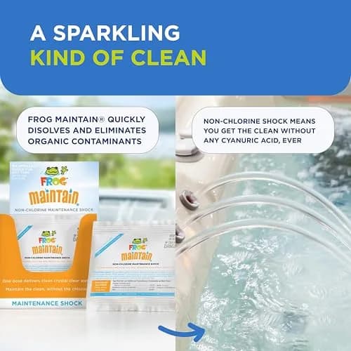 FROG Maintain Non-Chlorine Shock for Hot Tubs 12 Pack | Easy Water Care, Up to 600 Gallons thumbnail 6