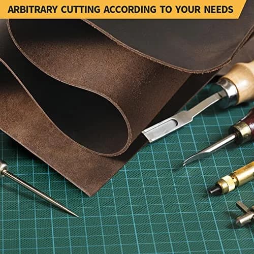 RingSun 12''X24'' Full Grain Leather Sheets for Crafts (2mm) | Genuine Leather for Tooling & Sewing thumbnail 6