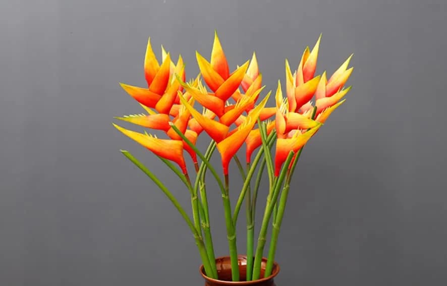 Rikyo Artificial Plant 86cm Orange Bird of Paradise Heliconia | No Maintenance, Indoor/Outdoor Decor thumbnail 5