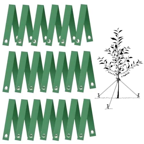 FCENDS Green 20 PCS Tree Support Straps | 39.6 cm (15.8 In) Nylon Webbing for Saplings & Hurricane Protection thumbnail 1