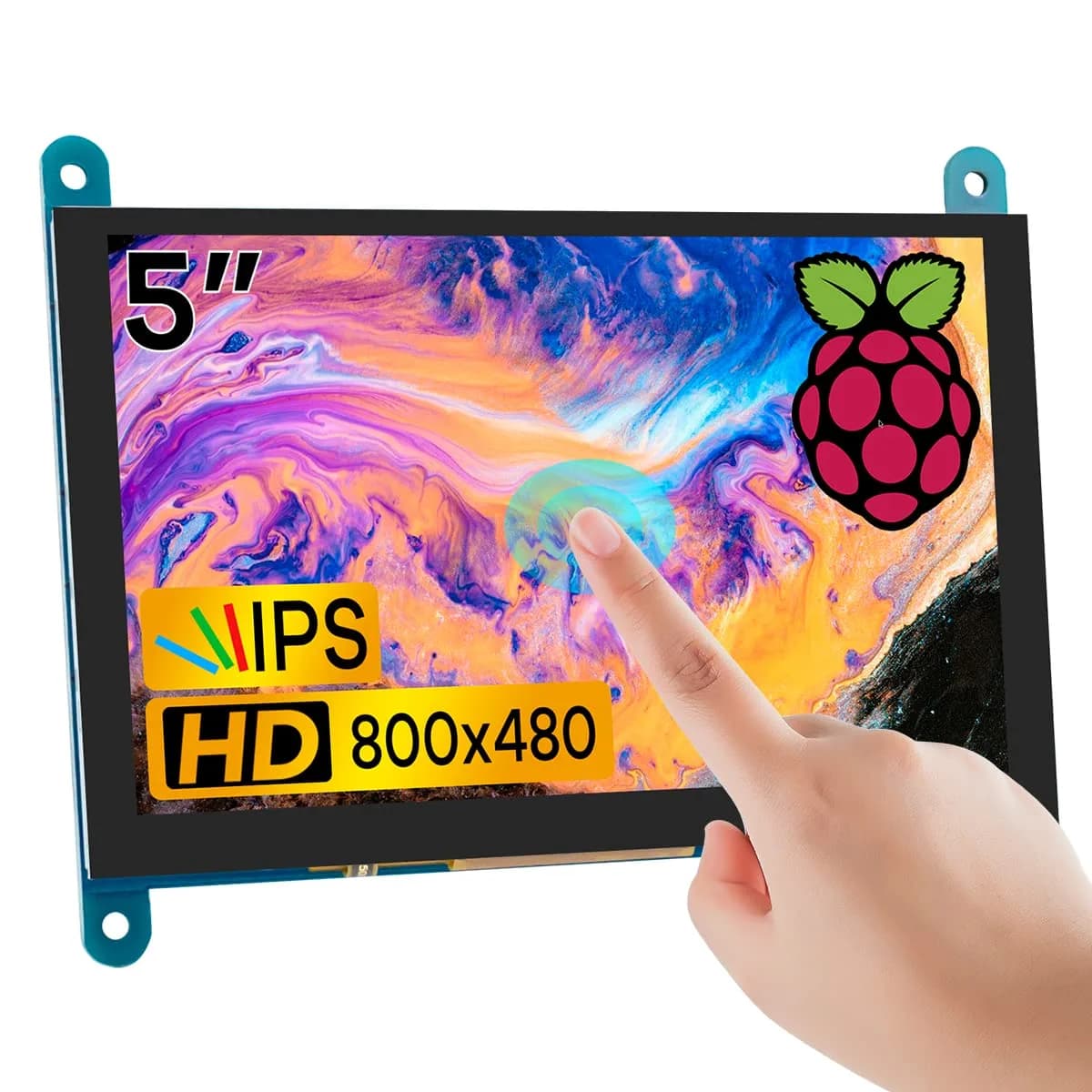 Hosyond 5 Inch IPS LCD Touch Screen Monitor 800x480 | Plug-and-Play Sub-Display - main product image