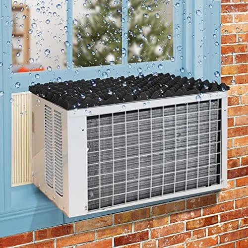 LFUTARI Magnetic Air Conditioner Drip Cushion, 23.6"x16.9" Window AC Rain Cover | Stops Water Dripping Indoors thumbnail 1