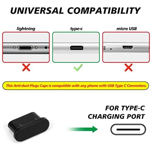 CaseBuy USB C Dust Plugs (10 Pack) | Protects Ports from Dust, Sand, and Debris thumbnail 2