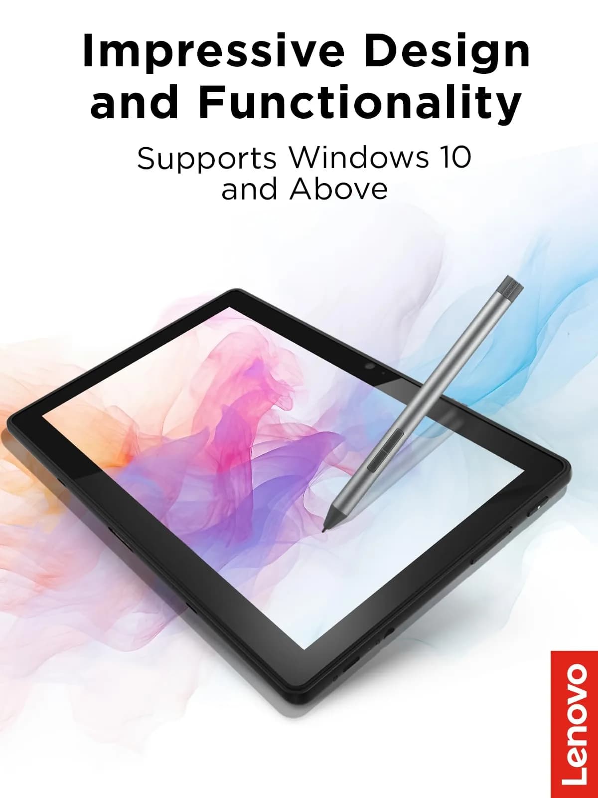 Lenovo Digital Pen 2 - Silver/Grey | 4,096 Pressure Levels, Ultra-Tactile Response - view 2