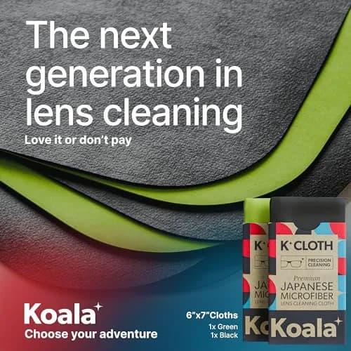 Koala Lens Cleaning Cloth | Japanese Microfiber | Blue & Purple (Pack of 6) | Ultra-Dense, Lint-Free thumbnail 6