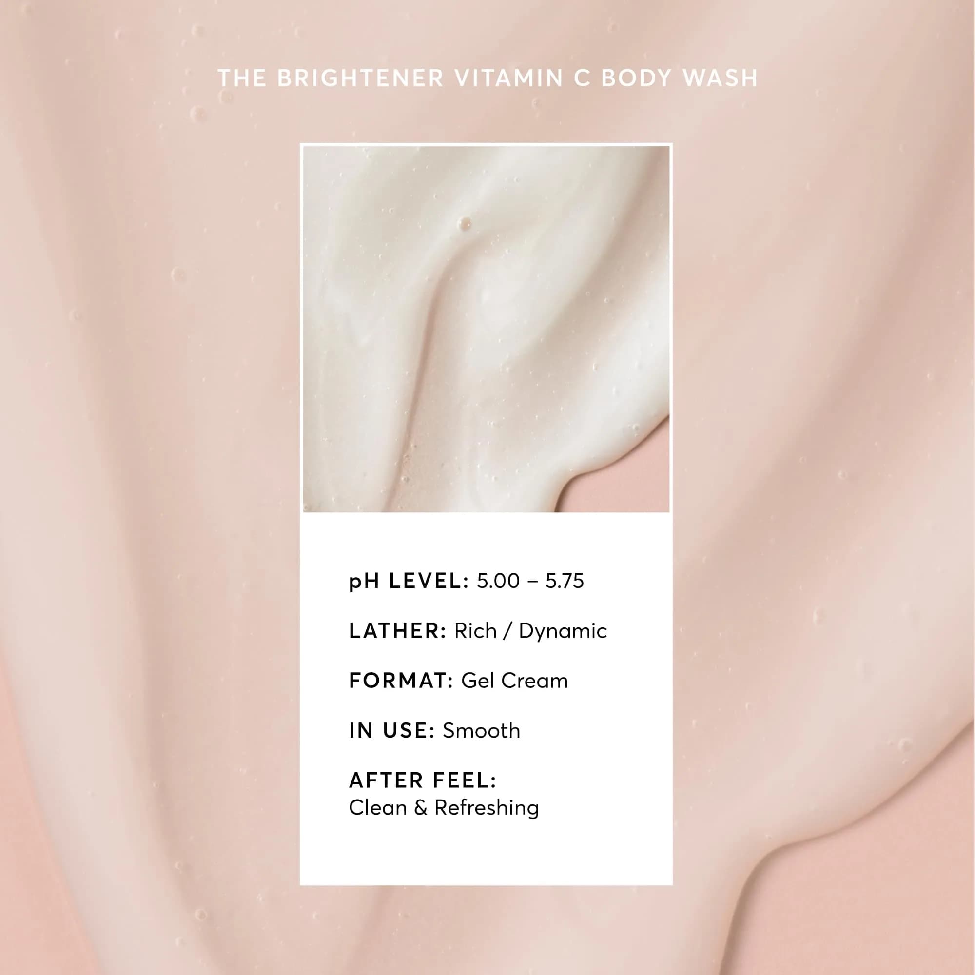 Naturium The Brightener Vitamin C Body Wash, Gentle Cleanser for Smoother-Looking Skin, Removes Dirt, Oil & Other Impurities, 479g (16.9 oz) thumbnail 4